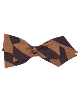 striped bow hair clip