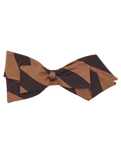 striped bow hair clip