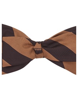 striped bow hair clip