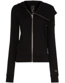 asymmetric zip hoodie