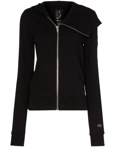 asymmetric zip hoodie