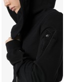 asymmetric zip hoodie