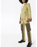 contrast panel cargo pants