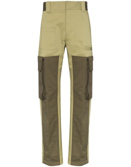 contrast panel cargo pants