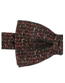 abstract print bow tie