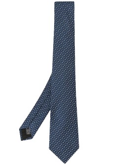 geometric print tie