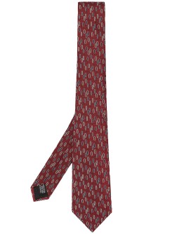 oval print tie