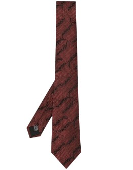 abstract print tie