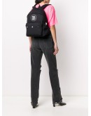 B logo print backpack