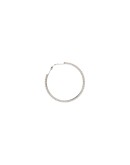 silver-tone crystal hoop earrings