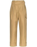 City high-waisted cargo trousers