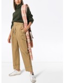 City high-waisted cargo trousers