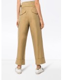 City high-waisted cargo trousers