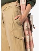 City high-waisted cargo trousers