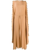 scalloped wide jumpsuit