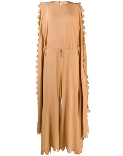 scalloped wide jumpsuit