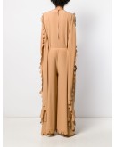 scalloped wide jumpsuit