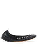 logo print ballerina shoes
