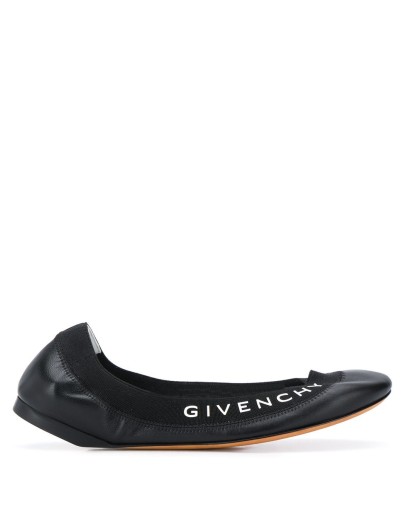 logo print ballerina shoes