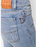 high waisted bootcut denim jeans