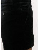 high-waisted velvet shorts