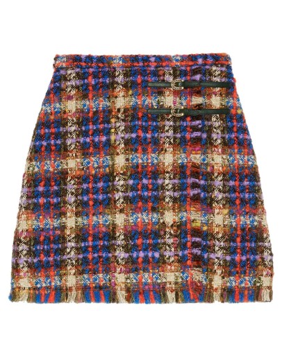 checked tweed skirt