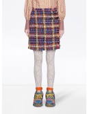 checked tweed skirt