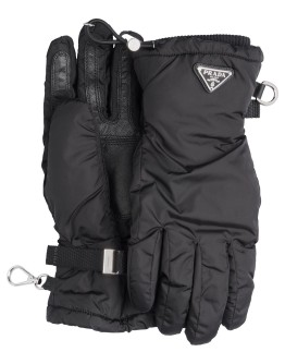 logo plaque gloves