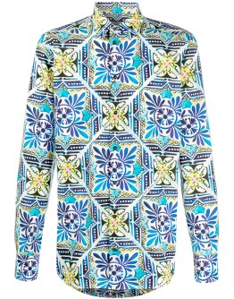 maiolica print shirt