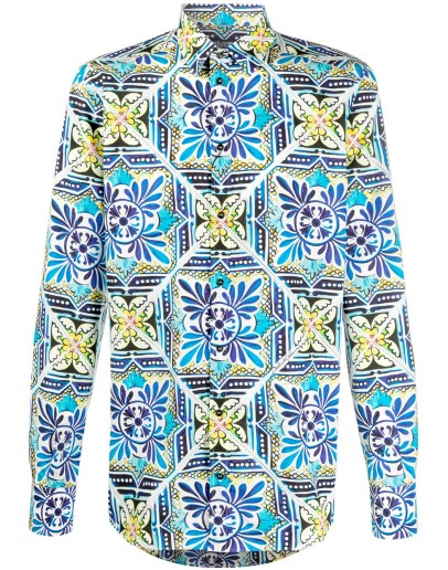 maiolica print shirt