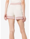 stripe trim knit shorts