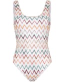 zigzag crochet one-piece swimsuit