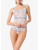 zigzag crochet one-piece swimsuit