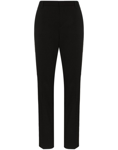 swarovski trim tailored trousers