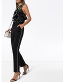 swarovski trim tailored trousers