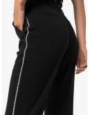 swarovski trim tailored trousers