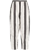 high waist striped trousers