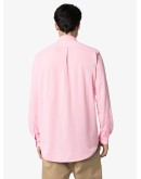 logo-embroidered button-down cotton shirt