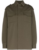 VLOGO stitched shirt jacket