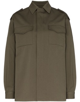VLOGO stitched shirt jacket