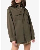 VLOGO stitched shirt jacket