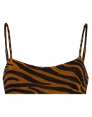 Sia tiger print bikini top