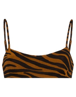 Sia tiger print bikini top