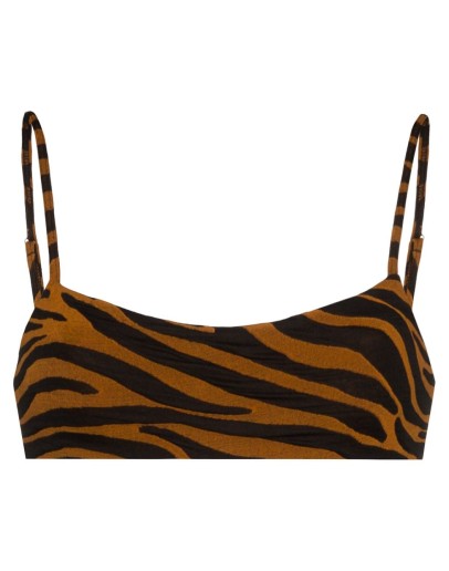 Sia tiger print bikini top