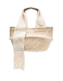 logo plaque basket shoulder bag