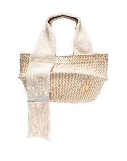 logo plaque basket shoulder bag