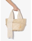 logo plaque basket shoulder bag