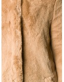 Honey faux fur coat