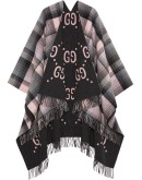 reversible GG poncho coat