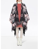 reversible GG poncho coat